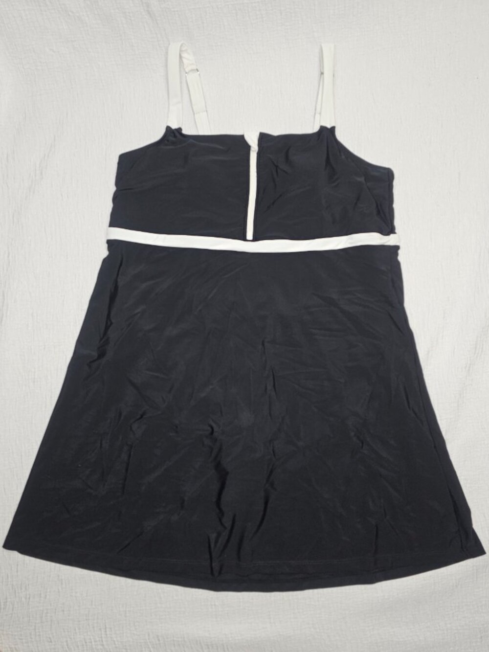 Lands' End Women's Zip Front Swim Dress Size XXL - Picture 2 of 9